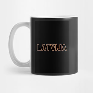 Latvia latvija latviski latviešu valoda Mug